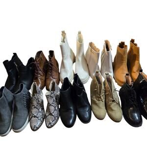 Bulk Men’s Women’s Ankle Boots Shoe Lot Of 10 Name Brand Wholesale Reseller ROI